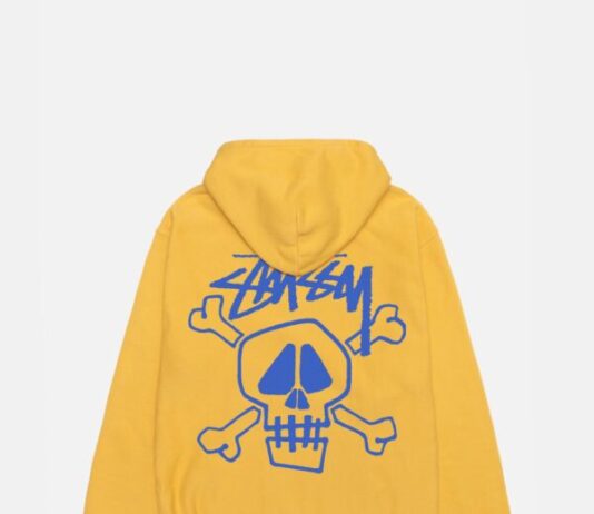 SKULL & BONES HOODIE PIGMENT DYED