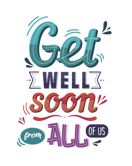 get well soon cards with group greeting